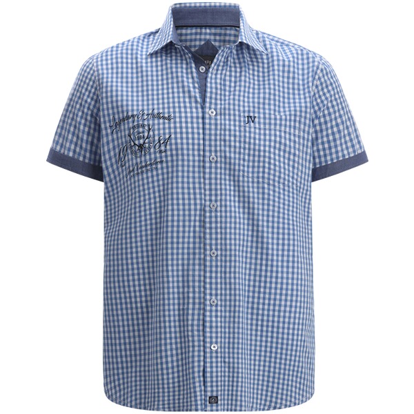 Thumbnail - Kurzarmhemd KJETTIL blau weiß