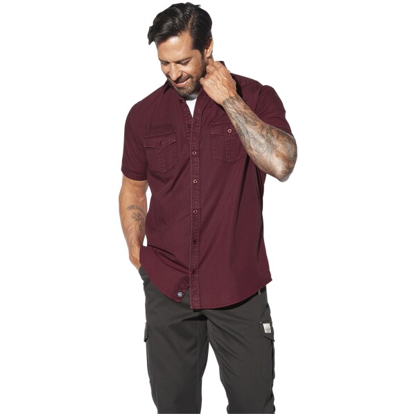 Thumbnail - Kurzarmhemd KURVIN dunkelrot