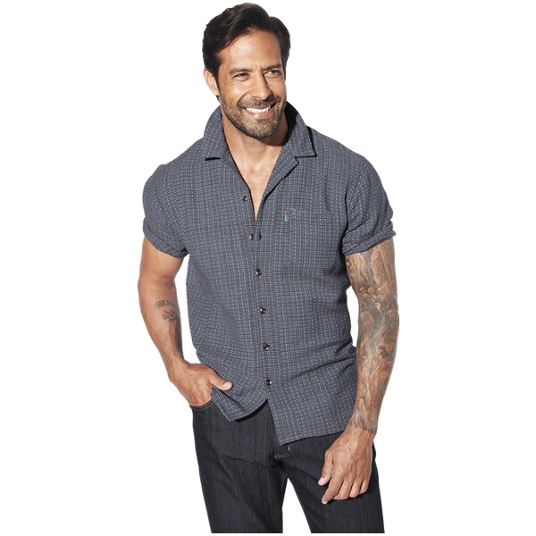 Thumbnail - Kurzarmhemd LEIFBOR blau