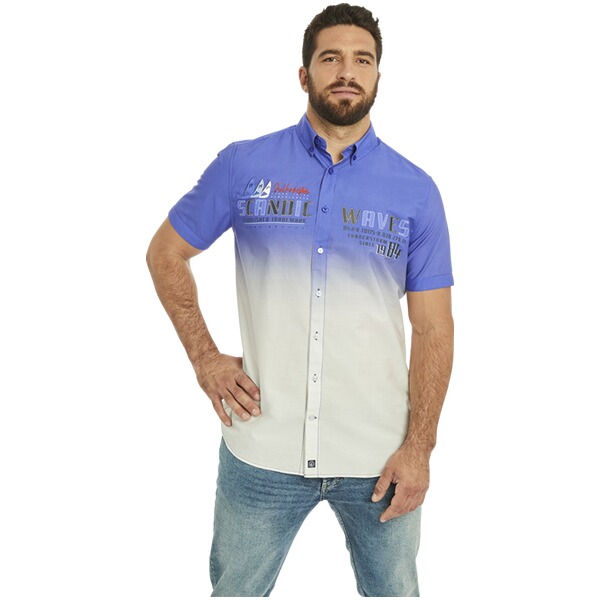 Thumbnail - Kurzarmhemd ODDI royalblau