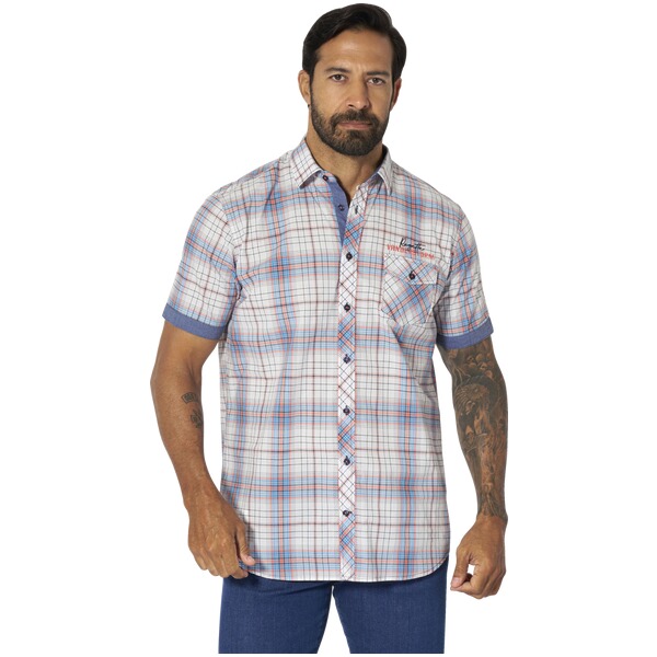 Thumbnail - Kurzarmhemd POULAR hellblau