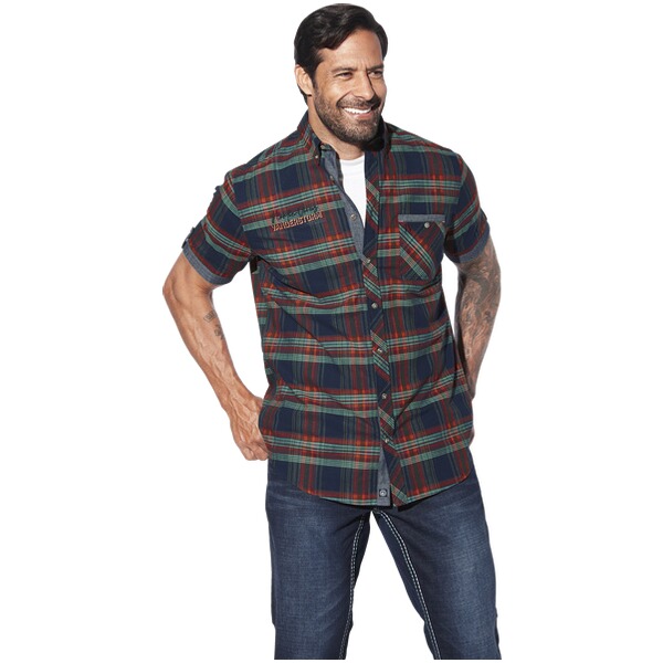 Thumbnail - Kurzarmhemd SNALLE dunkelblau