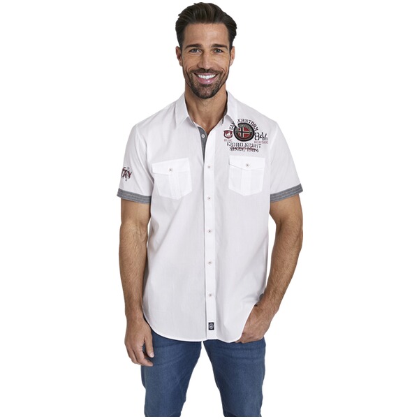 Thumbnail - Kurzarmhemd SNOFRED weiß