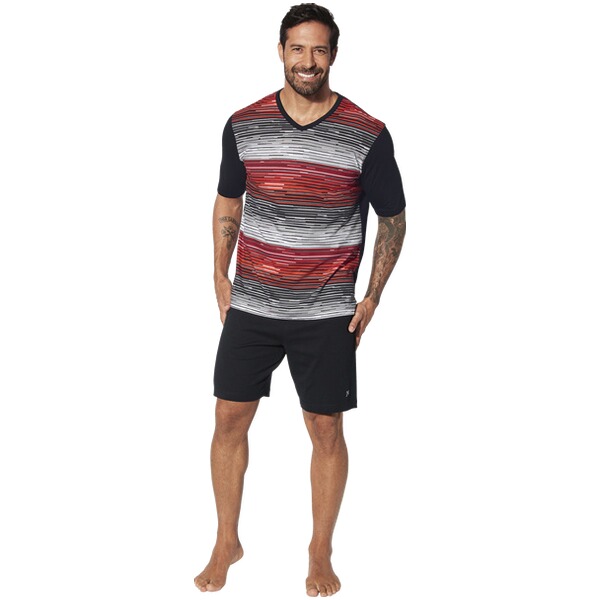 Thumbnail - Kurzer Schlafanzug AUDUN schwarz