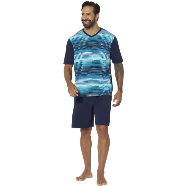 Thumbnail - Kurzer Schlafanzug AUDUN türkis