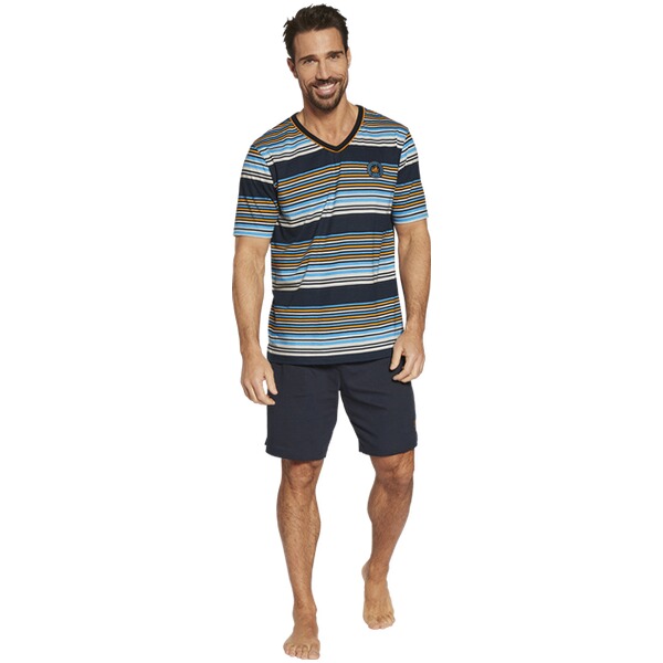 Thumbnail - Kurzer Schlafanzug DOSSARD dunkelblau