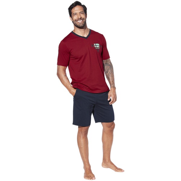 Thumbnail - Kurzer Schlafanzug EDIN rot