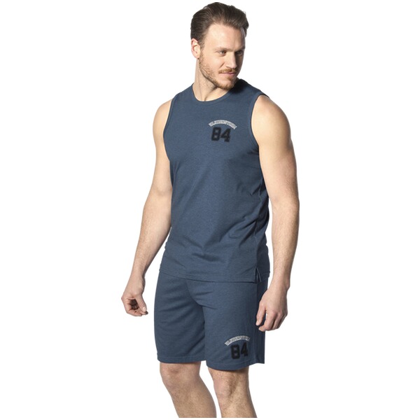 Thumbnail - Kurzer Schlafanzug LANDOGAR blau