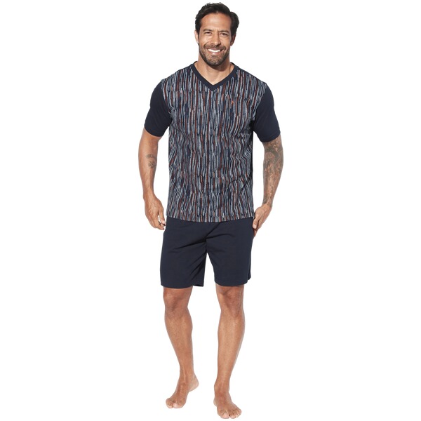 Thumbnail - Kurzer Schlafanzug RUNEBERG dunkelblau