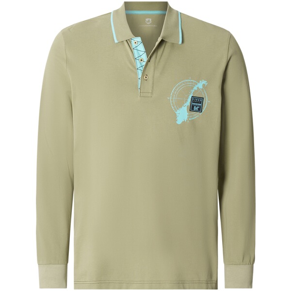Thumbnail - Langarm-Poloshirt FREDMAR oliv
