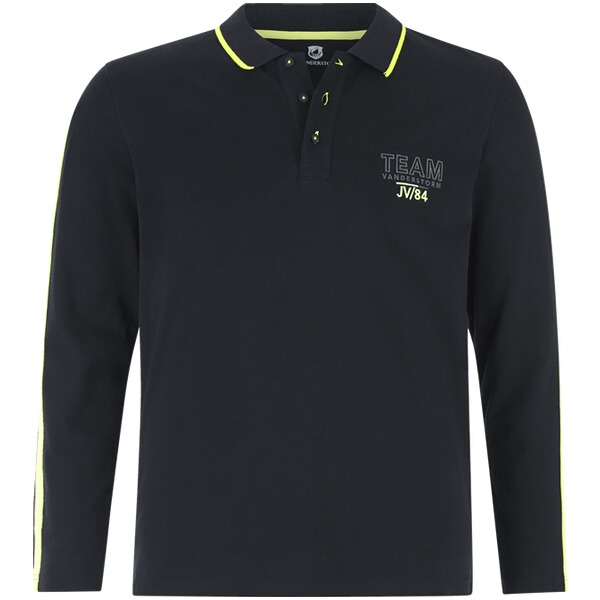 Thumbnail - Langarm-Poloshirt SIGURDHILD schwarz