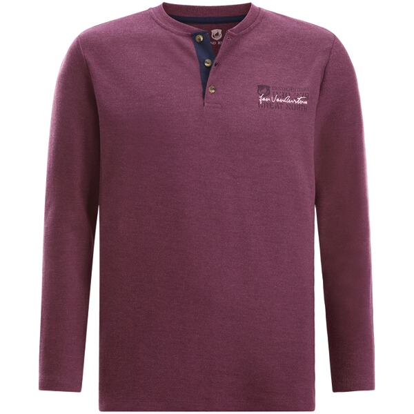 Thumbnail - Langarmshirt IVOR dunkelrot