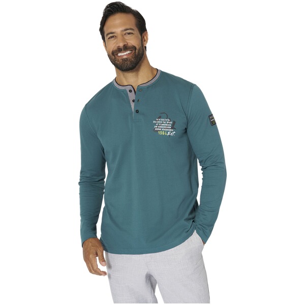 Thumbnail - Langarmshirt KESTER petrol