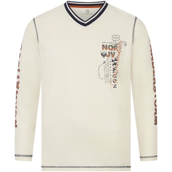 Thumbnail - Langarmshirt RAGNHILD wollweiß