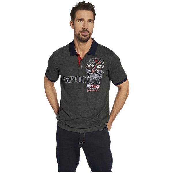 Thumbnail - Poloshirt ERLING dunkelgrau