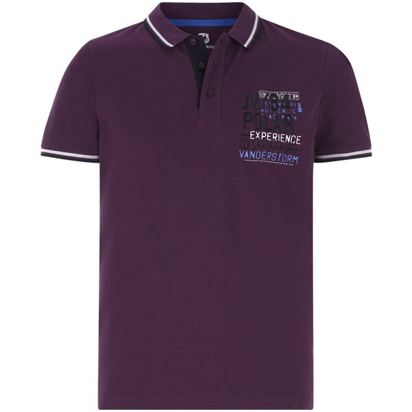 Thumbnail - Poloshirt FRETU dunkelrot