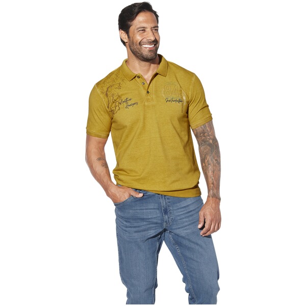 Thumbnail - Poloshirt MORKSTAD dunkelgelb