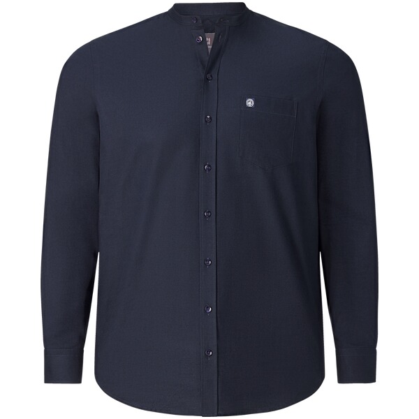 Thumbnail - Stehkragenhemd KALLU dunkelblau