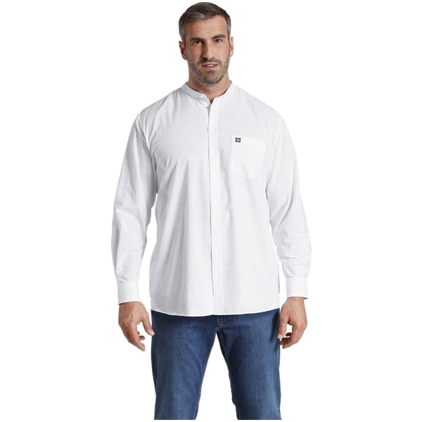 Thumbnail - Stehkragenhemd KALLU weiß