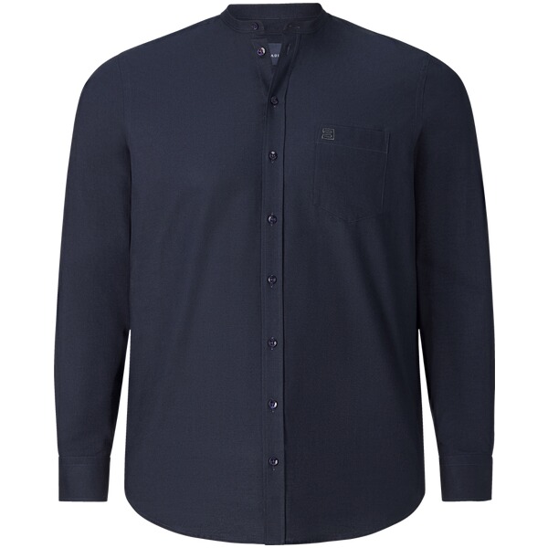 Thumbnail - Stehkragenhemd VITTORINO dunkelblau