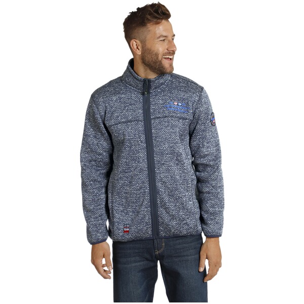 Thumbnail - Strickfleecejacke KOLMUND dunkelblau