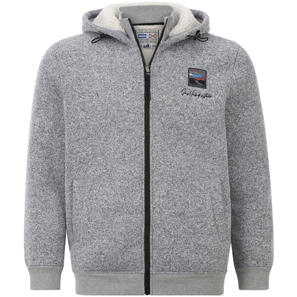 Thumbnail - Strickfleecejacke NORVID grau