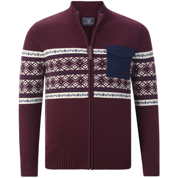 Thumbnail - Strickjacke BJORNSEN dunkelrot