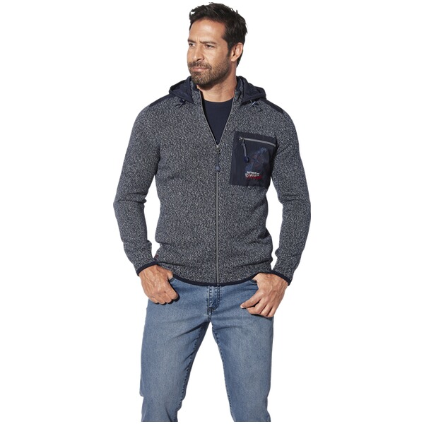 Thumbnail - Strickjacke DJARKE dunkelblau