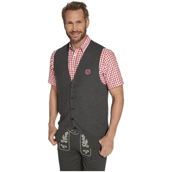 Thumbnail - Strickweste RUTMAR dunkelgrau