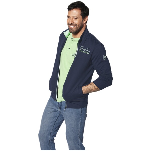 Thumbnail - Sweatjacke JAVALD dunkelblau