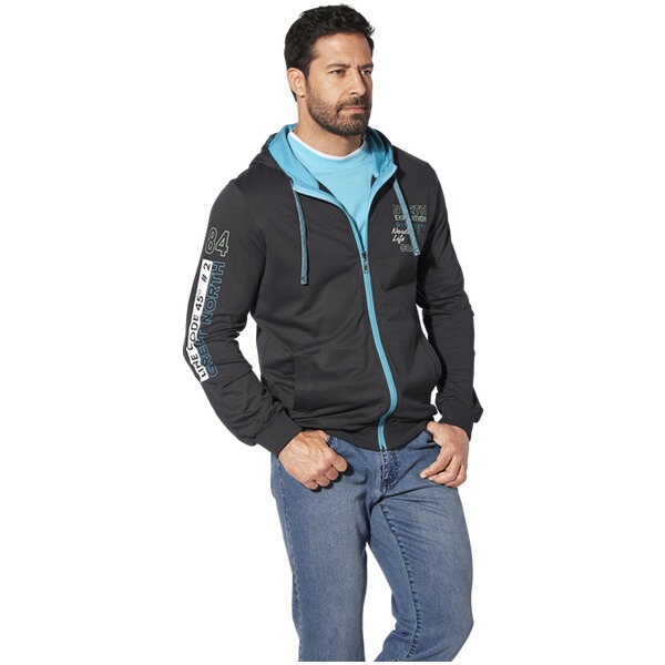 Thumbnail - Sweatjacke RODERICH dunkelgrau