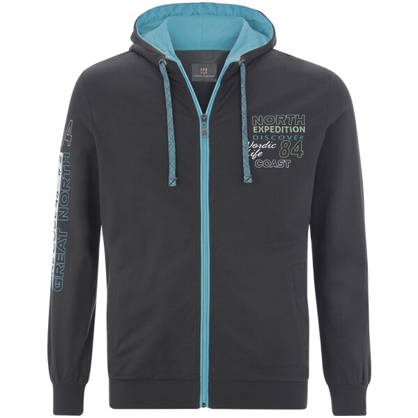 Thumbnail - Sweatjacke RODERICH dunkelgrau