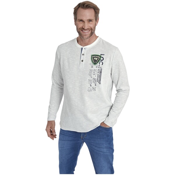 Thumbnail - Sweatshirt REGINALD wollweiß