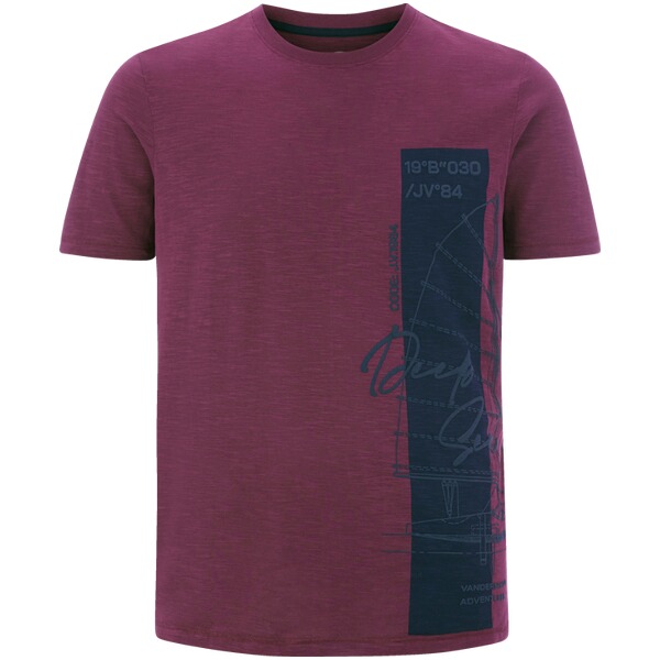 Thumbnail - T-Shirt BALJAN dunkelrot