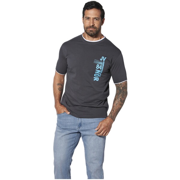 Thumbnail - T-Shirt FLEMMING dunkelgrau