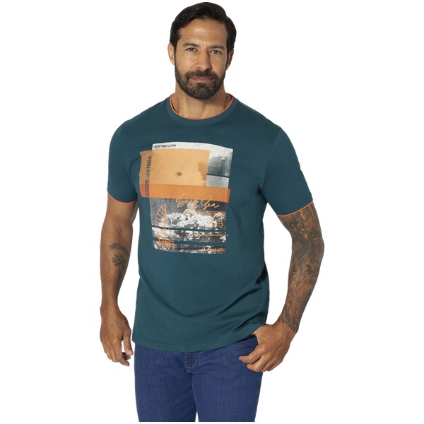 Thumbnail - T-Shirt HAKEJAN petrol