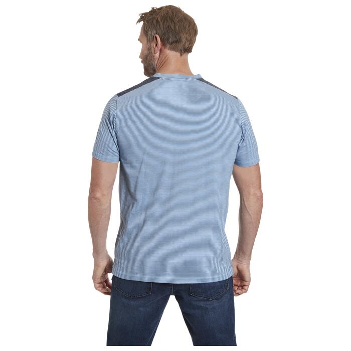 T-Shirt BORYS blau gestreift online kaufen | JAN VANDERSTORM | V-Shirts