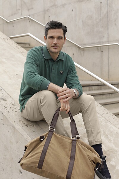 Thumbnail - Langarm-Poloshirt MILANVETZO grün