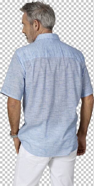 Thumbnail - Kurzarmhemd MILANZETTI blau