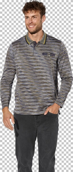 Thumbnail - Langarm-Poloshirt VANDOR oliv