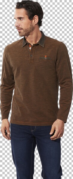 Thumbnail - Langarm-Poloshirt ZUPATERRI orange