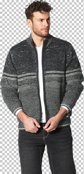 Thumbnail - Outdoor Strickjacke CANTINOLE dunkelgrau