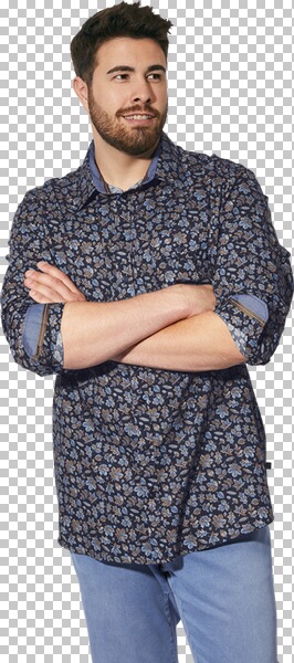 Thumbnail - Hemd DUKE CASPIAT dunkelblau