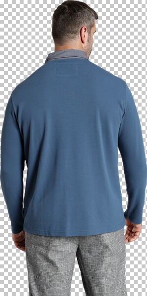 Thumbnail - Langarm-Poloshirt DUKE BRENNAN blau