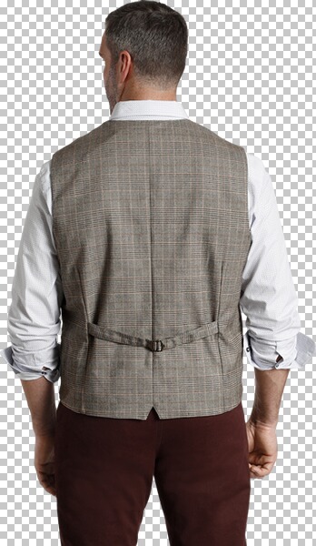 Thumbnail - Weste DUKE EDWARD braun beige
