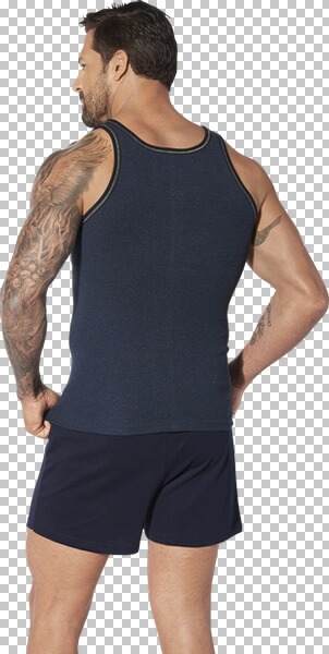 Thumbnail - 2er Pack Unterhemd HARBUR dunkelblau