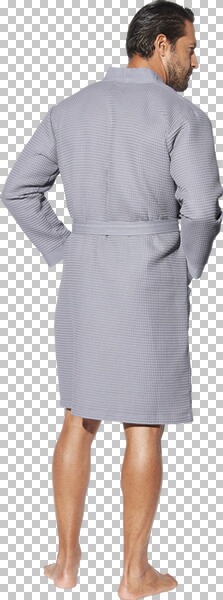 Thumbnail - Bademantel ARETTI grau