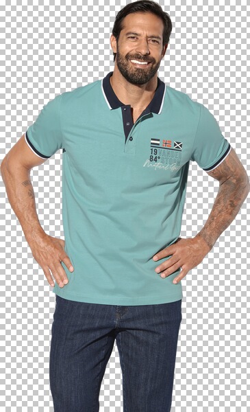 Thumbnail - Doppelpack Poloshirt MORKLUND blau petrol