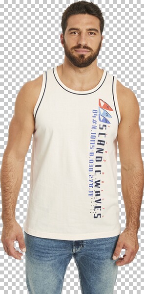 Thumbnail - Doppelpack Tanktop TIDEMAN wollweiß blau