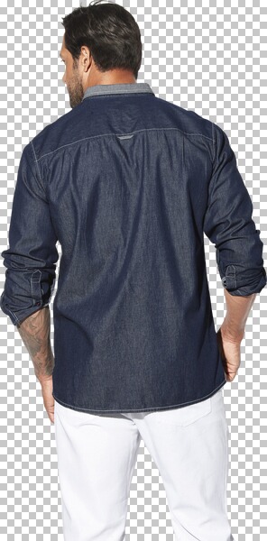 Thumbnail - Jeanshemd OLAFGREN blau